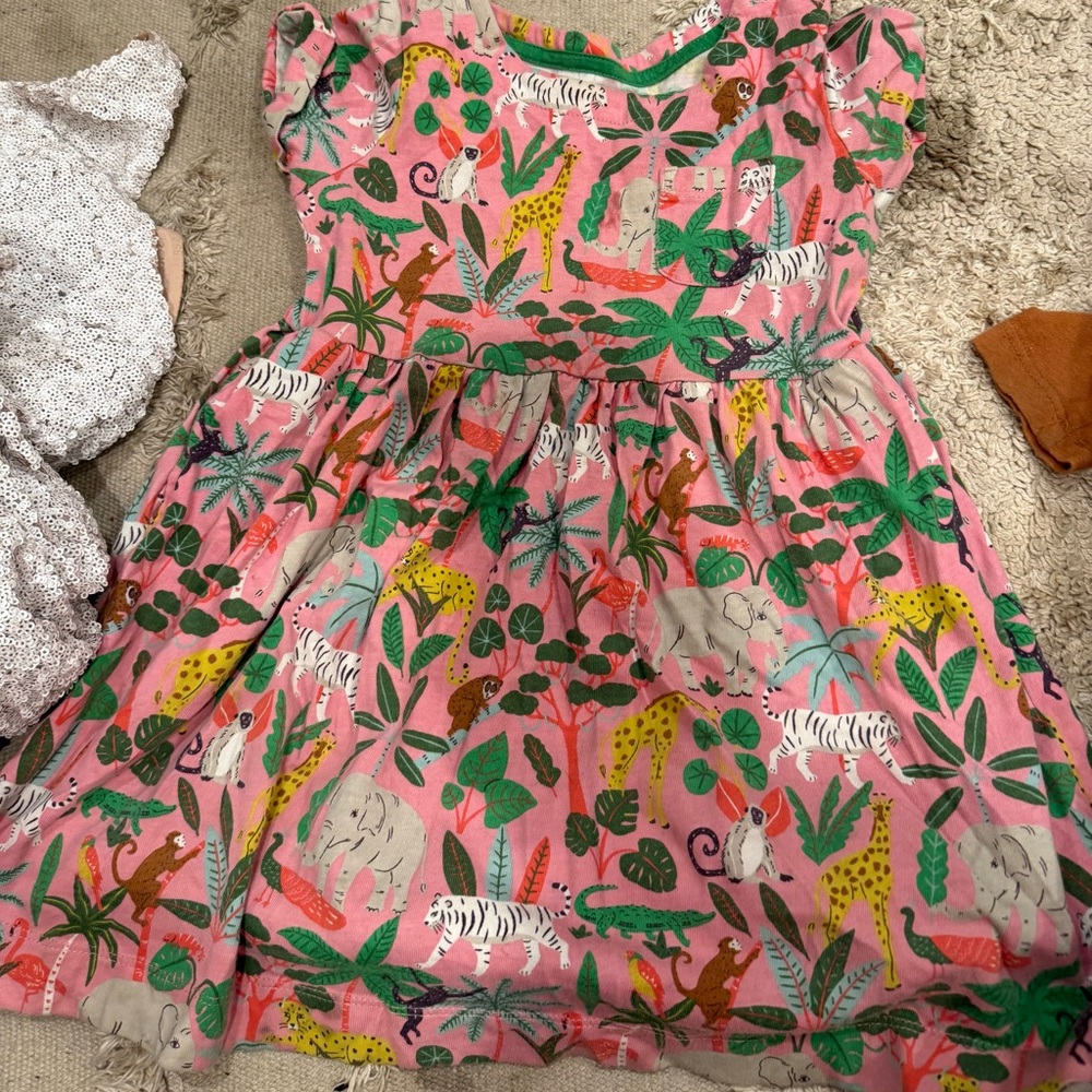 Boden Pink Jungle Adventure Dress